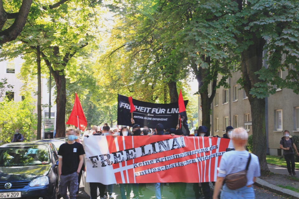 Freiheit für Lina Demonstration in Kassel am 04.09.2021